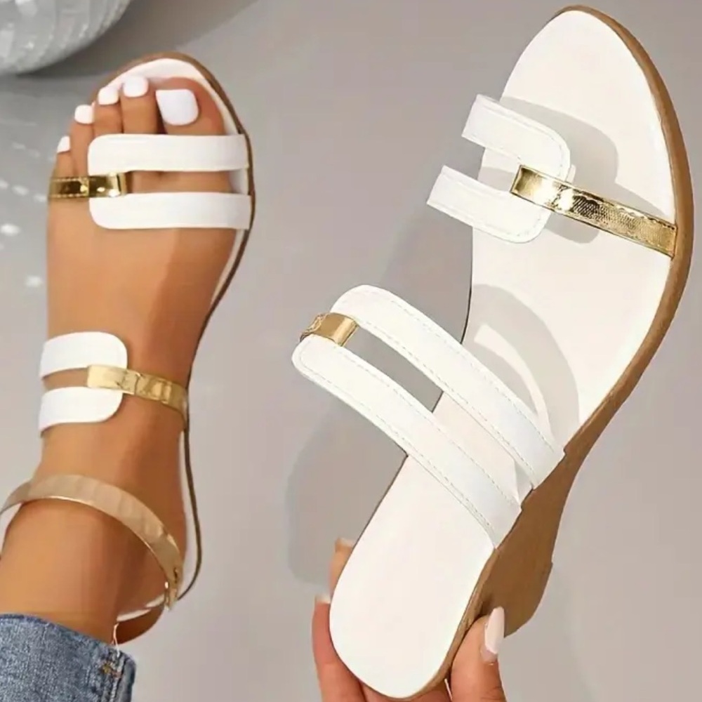 š¤ New Casual Summer Beach Bohemian Small Heel Espadrilleš¤ - Picture 4 of 9